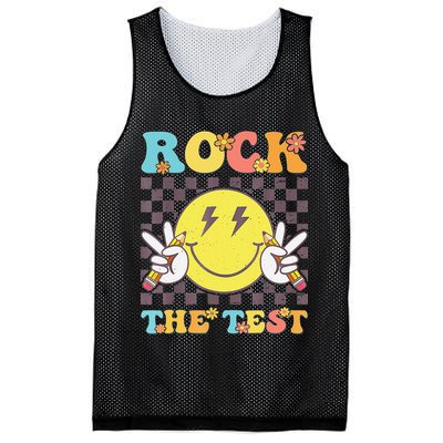Testing Day Teacher Student Motivational Rock The Test Mesh Reversible Basketball Jersey Tank
