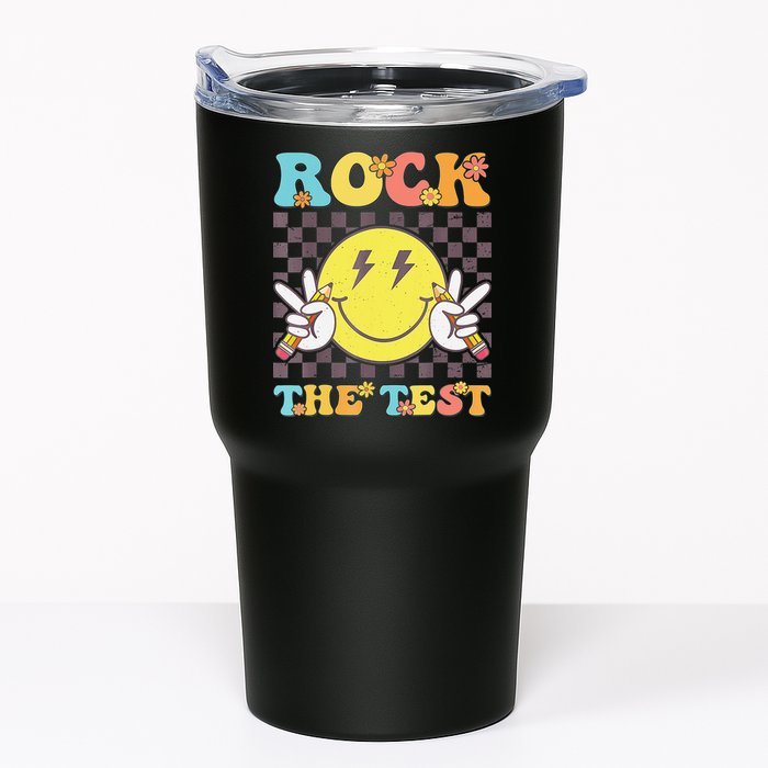 Testing Day Teacher Student Motivational Rock The Test Tumbler