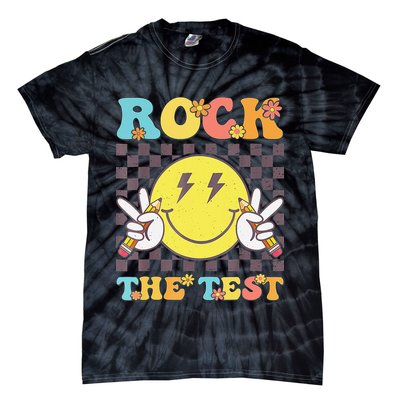 Testing Day Teacher Student Motivational Rock The Test Tie-Dye T-Shirt