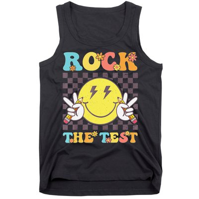 Testing Day Teacher Student Motivational Rock The Test Tank Top