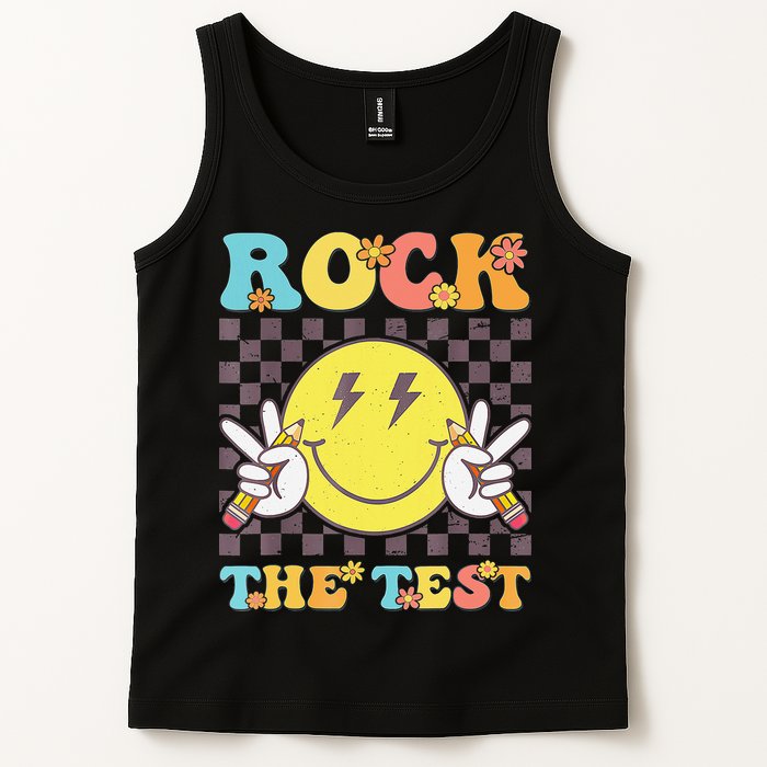 Testing Day Teacher Student Motivational Rock The Test Tank Top