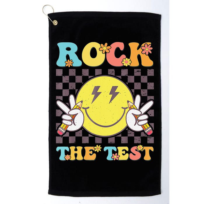 Testing Day Teacher Student Motivational Rock The Test Golf Towel