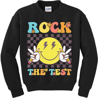 Testing Day Teacher Student Motivational Rock The Test Kids Sweatshirt
