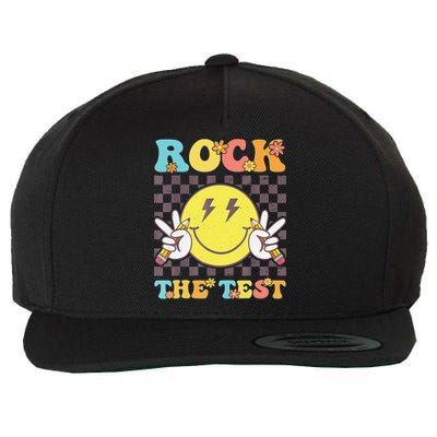 Testing Day Teacher Student Motivational Rock The Test Wool Snapback Cap