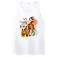 Talk Derby To Me Sunflower Horse Racing Funny Derby Day PosiCharge Competitor Tank