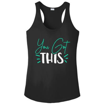 Test Day Teacher Ladies PosiCharge Competitor Racerback Tank