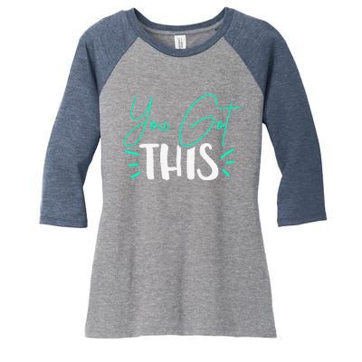 Test Day Teacher Women's Tri-Blend 3/4-Sleeve Raglan Shirt