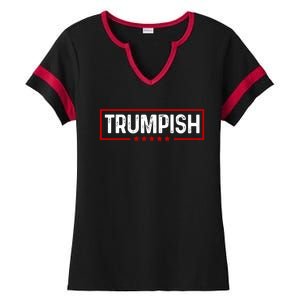 Trumpish Donald Trump 2024 Ladies Halftime Notch Neck Tee