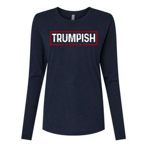 Trumpish Donald Trump 2024 Womens Cotton Relaxed Long Sleeve T-Shirt