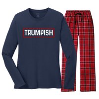 Trumpish Donald Trump 2024 Women's Long Sleeve Flannel Pajama Set 