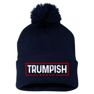 Trumpish Donald Trump 2024 Pom Pom 12in Knit Beanie