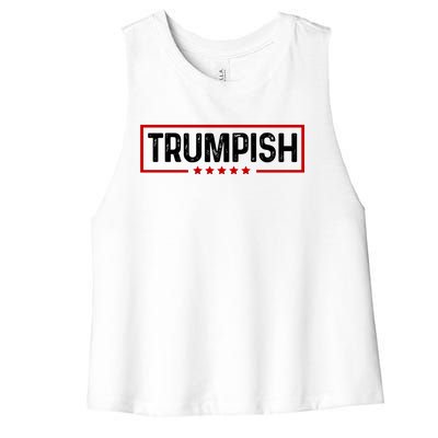 Trumpish Donald Trump 2024 Women's Racerback Cropped Tank