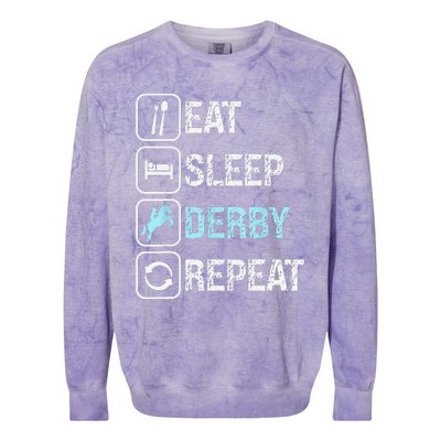 Talk Derby to me Funny for Horse Racing Lover Colorblast Crewneck Sweatshirt