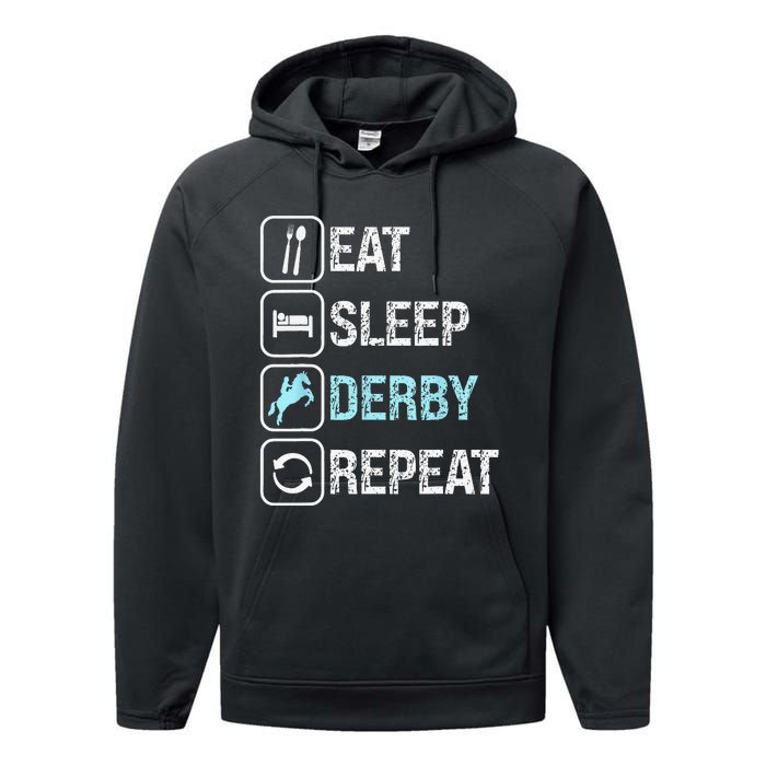 Talk Derby to me Funny for Horse Racing Lover Performance Fleece Hoodie