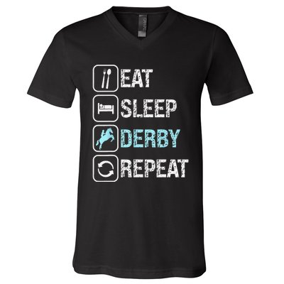 Talk Derby to me Funny for Horse Racing Lover V-Neck T-Shirt