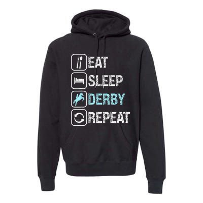 Talk Derby to me Funny for Horse Racing Lover Premium Hoodie