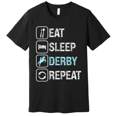 Talk Derby to me Funny for Horse Racing Lover Premium T-Shirt