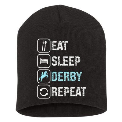 Talk Derby to me Funny for Horse Racing Lover Short Acrylic Beanie