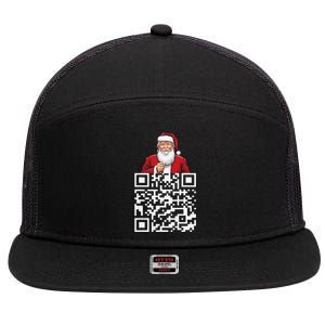 Trump Dance Troll Qr Funny President Trump Dance Code Back 7 Panel Mesh Trucker Snapback Hat