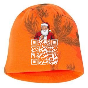 Trump Dance Troll Qr Funny President Trump Dance Code Back Kati - Camo Knit Beanie