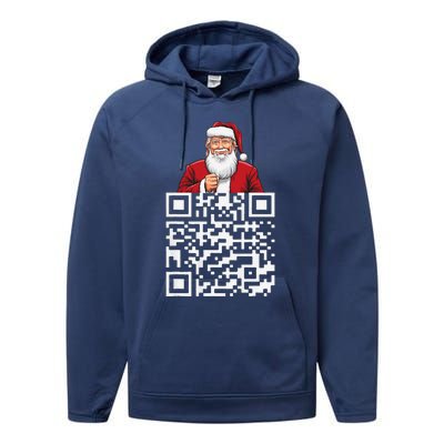 Trump Dance Troll Qr Funny President Trump Dance Code Back Performance Fleece Hoodie