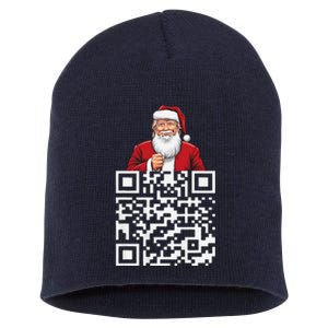 Trump Dance Troll Qr Funny President Trump Dance Code Back Short Acrylic Beanie