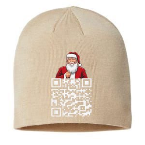 Trump Dance Troll Qr Funny President Trump Dance Code Back Sustainable Beanie