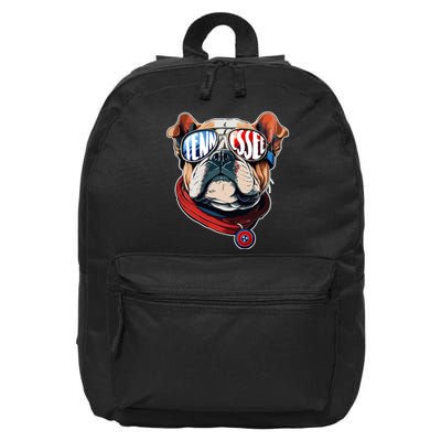 Tennessee Dog Tri Stars Flag Sports Fan 16 in Basic Backpack