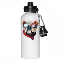 Tennessee Dog Tri Stars Flag Sports Fan Aluminum Water Bottle