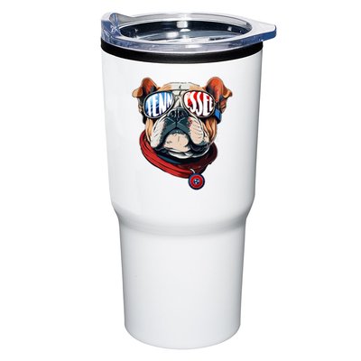 Tennessee Dog Tri Stars Flag Sports Fan Tumbler