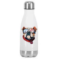 Tennessee Dog Tri Stars Flag Sports Fan Stainless Steel Insulated Water Bottle