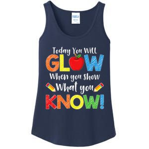 Test Day Teacher Show What You Know Funny Exam Ladies Essential Tank