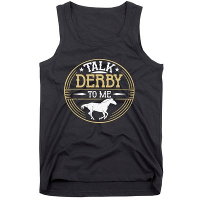 Talk Derby To Me American Quarter Horse Derby Horse Racing Tank Top