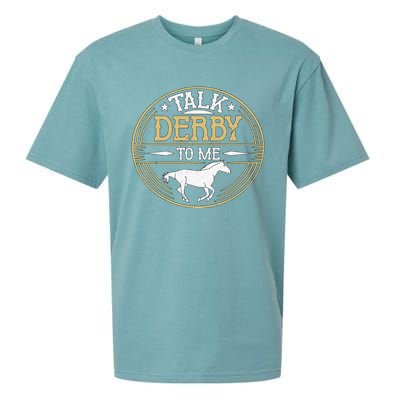 Talk Derby To Me American Quarter Horse Derby Horse Racing Sueded Cloud Jersey T-Shirt