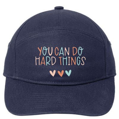 Test Day Teacher You Can Do Hard Things 7-Panel Snapback Hat