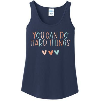 Test Day Teacher You Can Do Hard Things Ladies Essential Tank