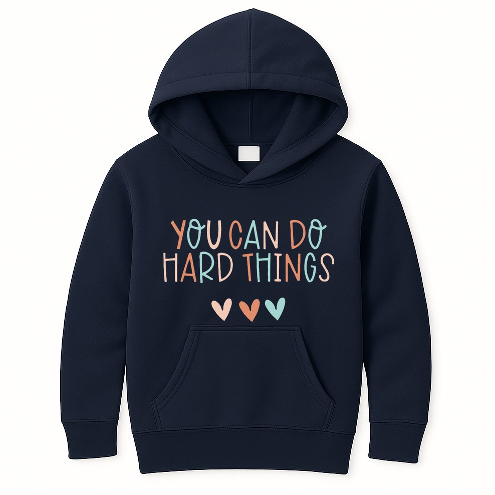 Test Day Teacher You Can Do Hard Things Kids Hoodie