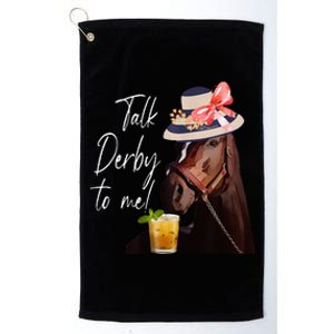 Talk Derby To Me Horse Platinum Collection Golf Towel