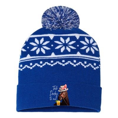 Talk Derby To Me Horse USA-Made Snowflake Beanie