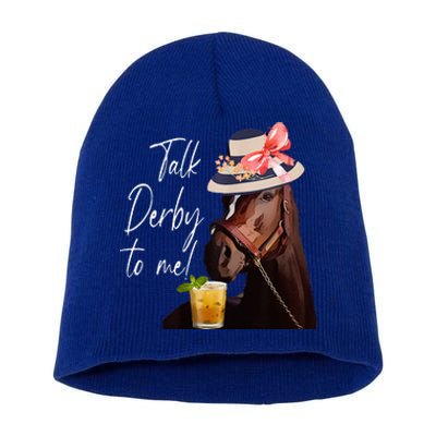 Talk Derby To Me Horse Short Acrylic Beanie