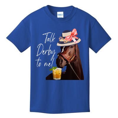 Talk Derby To Me Horse Kids T-Shirt