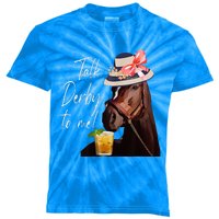 Talk Derby To Me Horse Kids Tie-Dye T-Shirt