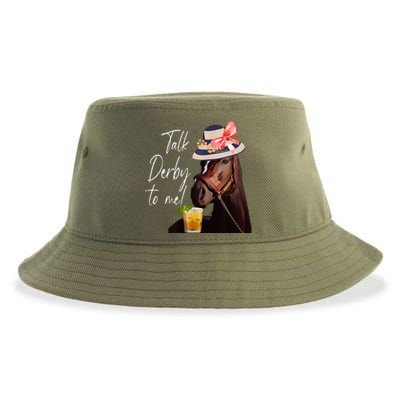 Talk Derby To Me Horse Sustainable Bucket Hat