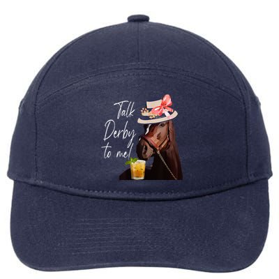 Talk Derby To Me Horse 7-Panel Snapback Hat