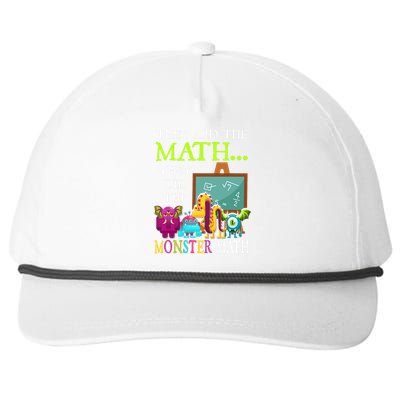 They Did The Math They Did The Monster Math Funny Halloween Snapback Five-Panel Rope Hat