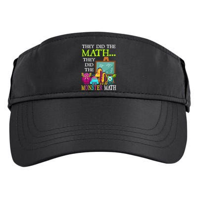 They Did The Math They Did The Monster Math Funny Halloween Adult Drive Performance Visor