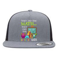 They Did The Math They Did The Monster Math Funny Halloween Flat Bill Trucker Hat