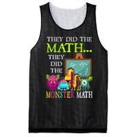 They Did The Math They Did The Monster Math Funny Halloween Mesh Reversible Basketball Jersey Tank