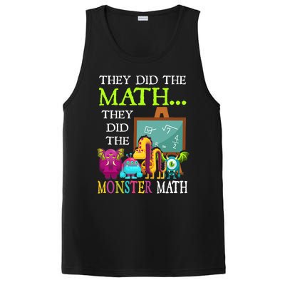 They Did The Math They Did The Monster Math Funny Halloween PosiCharge Competitor Tank