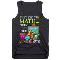 They Did The Math They Did The Monster Math Funny Halloween Tank Top